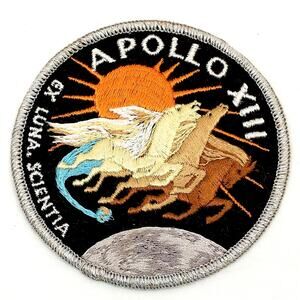 Vintage Apollo XIII Embroidered Patch 4" Ex Luna Scientia Original New